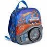 Lancheira 3D Infantil - Hot Wheels - Painel - Azul - P - Maxtoy