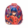Lancheira 3D Infantil - Miraculous - Ladybug - Vermelha - P - Maxtoy