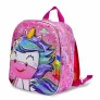 Lancheira 3D Infantil - Unicórnio - Cute Sweet - Rosa - P - Maxtoy