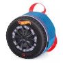 Lancheira 3D Infantil Térmica - Hot Wheels - Pneu - Azul - Luxcel