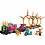 LEGO City Stuntz - Caminhão de Acrobacias e Desafio do Anel de Fogo - 479 peças - Lego