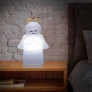 Luminária Infantil - Led e Fluorescente - Anjo - Branca - DecorFun
