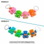 Móbile para Carrinho de Bebê - Animais - Coloridos - Pais e Filhos