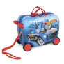 Mala de Carrinho Infantil - Hot Wheels - Azul - Luxcel