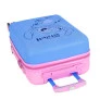 Mala de Rodinha Infantil - Disney Stitch e Angel - Azul-Rosa - Luxcel