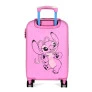 Mala de Rodinha Infantil - Disney Stitch e Angel - Azul-Rosa - Luxcel