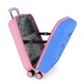 Mala de Rodinha Infantil - Disney Stitch e Angel - Azul-Rosa - Luxcel