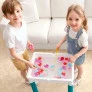Mesinha Infantil com Cadeira - 9 em 1 - Cubic - Mesa de Atividades - Multikids