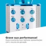 Microfone Bluetooth Infantil - Divertido WS858 - Azul - Mundo Encantado
