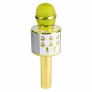 Microfone Bluetooth Infantil - Divertido WS858 - Gold - Mundo Encantado