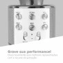Microfone Bluetooth Infantil - Divertido WS858 - Prata - Mundo Encantado