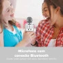 Microfone Bluetooth Infantil - Divertido WS858 - Prata - Mundo Encantado