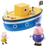 Mini Veículo e Bonecos - Barco do Vovô Pig - Peppa Pig - Sunny
