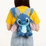 Mini Mochila 3D de Costas - Pelúcia - Disney Stitch - Luxcel