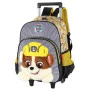 Mochila 3D de Rodinha Infantil - Pelúcia - Patrulha Canina - Rubble - Luxcel