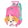 Mochila 3D de Rodinha Infantil - Pelúcia - Patrulha Canina - Skye - Luxcel