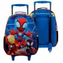 Mochila 3D de Rodinhas Infantil - 16 - Marvel - Spidey R - Xeryus