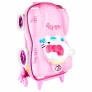 Mochila 3D de Rodinhas Infantil - Carro Hello Kitty - Maxtoy