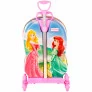 Mochila 3D de Rodinhas Infantil - Disney-Princesas - Castelo - Maxtoy