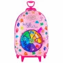 Mochila 3D de Rodinhas Infantil - Disney Divertidamente - Roleta - Maxtoy