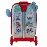 Mochila 3D de Rodinhas Infantil - Disney Stitch - Praia - Maxtoy