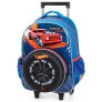 Mochila 3D de Rodinhas Infantil - Hot Wheels - Pneu - Azul - Luxcel