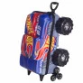 Mochila 3D de Rodinhas Infantil - Hot Wheels - Race Monster Trucks - Maxtoy