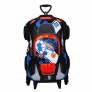 Mochila 3D de Rodinhas Infantil - Hot Wheels - Terrain Storm - Preto - Maxtoy