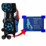 Mochila 3D de Rodinhas Infantil - Hot Wheels - Terrain Storm - Preto - Maxtoy