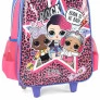Mochila com Rodinhas Lol Surprise Rock Rosa - Luxcel
