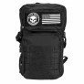 Mochila de Costas Casual - Black Skull - Patches - Preta - Clio Style