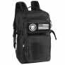 Mochila de Costas Casual - Black Skull - Patches - Preta - Clio Style