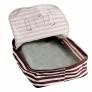Mochila de Costas Escolar - Clio Girls - Listras - Marrom e Bege - Clio Style