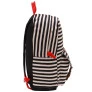 Mochila de Costas Juvenil - Clio Girls - Listrada - Bege e Preto - Clio Style