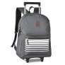 Mochila de Rodinha - 360 - Clio Wear - Clio Sports - Listras - Cinza - Clio Style