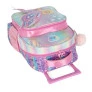 Mochila de Rodinha Infantil - Barbie Fada Holográfica - Rosa - Luxcel