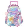 Mochila de Rodinha Infantil - Barbie Fada Holográfica - Rosa - Luxcel