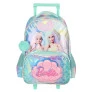 Mochila de Rodinha Infantil - Barbie Sereia Holográfica - Luxcel