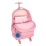 Mochila de Rodinha Infantil - Disney Stitch - Crinkle Salmão - Luxcel