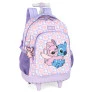 Mochila de Rodinha Infantil - Disney Stitch e Angel - Luxcel