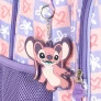 Mochila de Rodinha Infantil - Disney Stitch e Angel - Luxcel