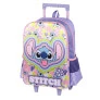 Mochila de Rodinha Infantil - Disney Stitch Flores - Luxcel