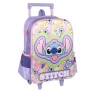 Mochila de Rodinha Infantil - Disney Stitch Flores - Luxcel
