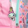 Mochila de Rodinha Infantil - Disney Stitch Scrump - Rosa - Luxcel