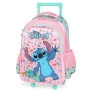 Mochila de Rodinha Infantil - Disney Stitch Scrump - Rosa - Luxcel
