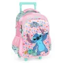 Mochila de Rodinha Infantil - Disney Stitch Scrump - Rosa - Luxcel