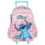Mochila de Rodinha Infantil - Disney Stitch Scrump - Rosa - Luxcel