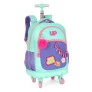 Mochila de Rodinhas - Up4you - Led Rock Star - Turquesa - Luxcel 