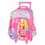 Mochila de Rodinhas Infantil - Barbie - Pink - Luxcel