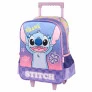Mochila de Rodinhas Infantil - Disney Stitch - Ohana Violeta - Luxcel